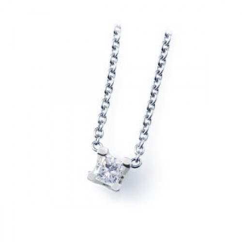 by R&C collier The One met een princess geslepen diamant - 000050262